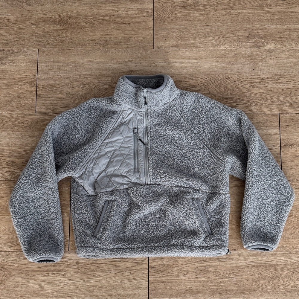 JoyLab Women’s Gray Quarter Zip Fleece Jacket